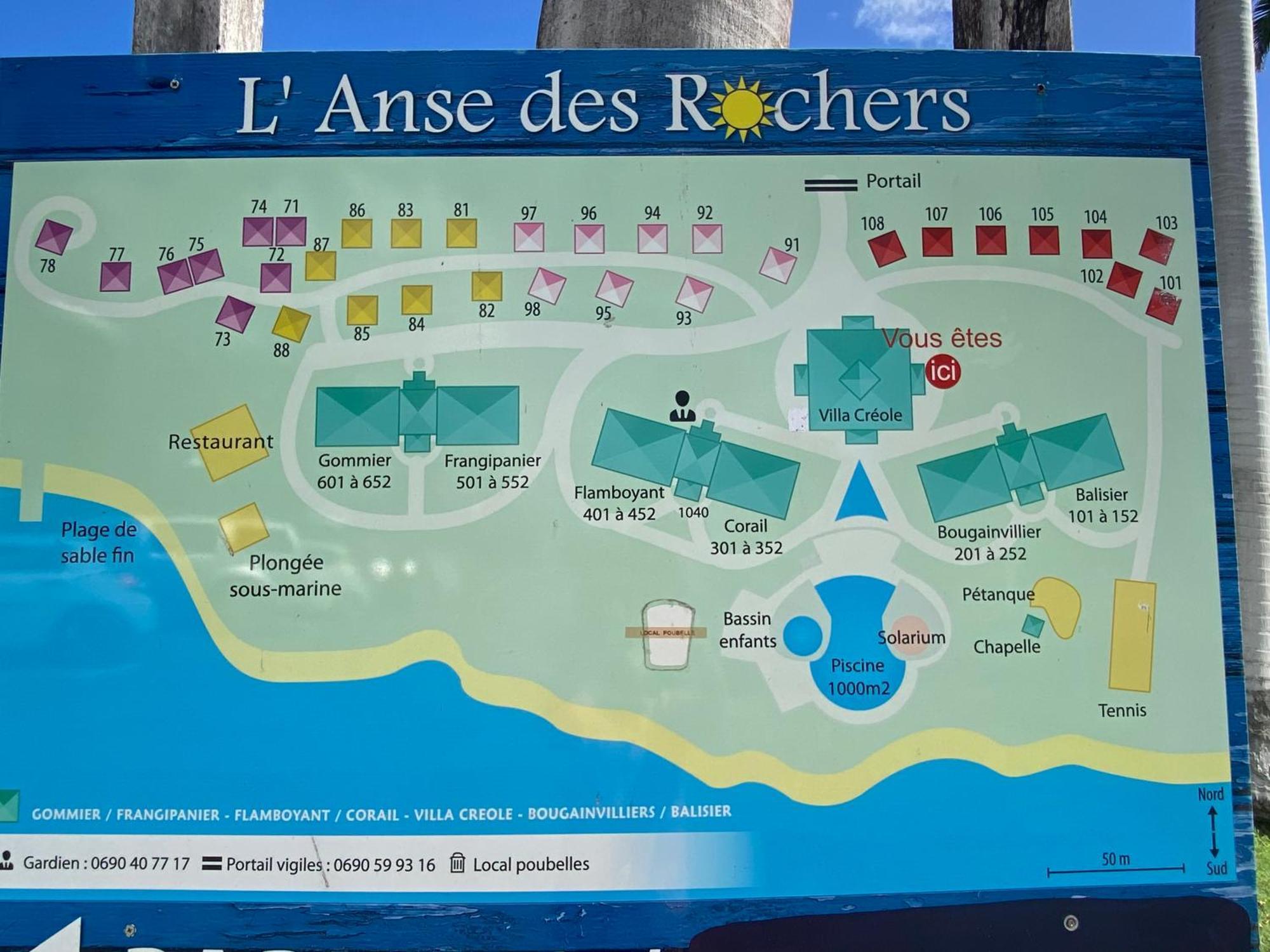 Brin D'Ile Anse Des Rochers Vue Mer A 50 M De La Plage Et Piscine Saint-Francois  Eksteriør billede